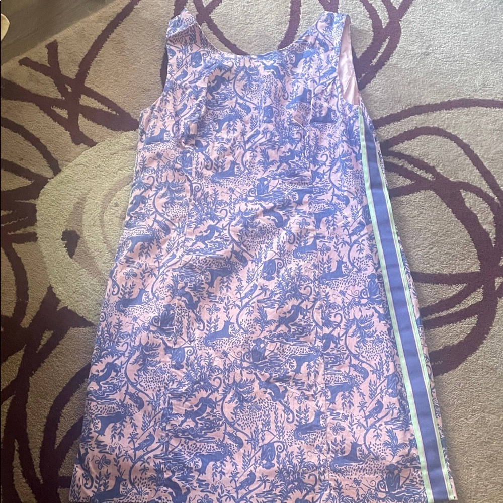 Lilly Pulitzer Pink and Blue Shift Dress